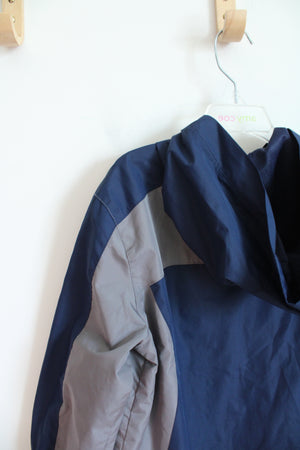 Cherokee Navy & Gray Windbreaker Jacket | Youth XS (4/5)