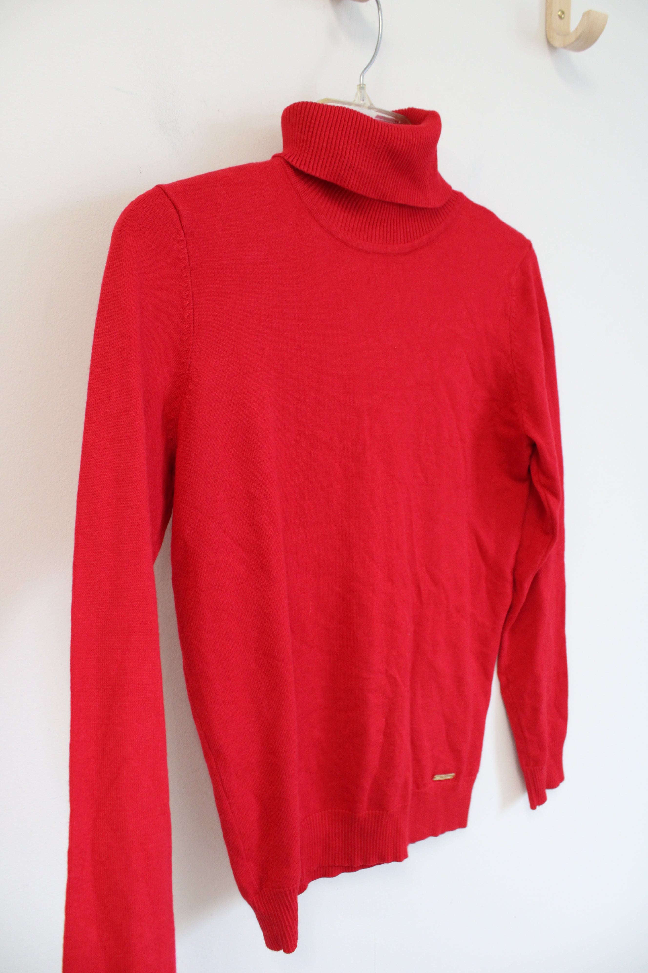 Calvin Klein Red Turtleneck Sweater | S