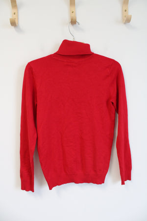 Calvin Klein Red Turtleneck Sweater | S