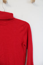 Calvin Klein Red Turtleneck Sweater | S