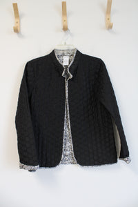 Napa Valley Black Quilted Jacket | S Petite