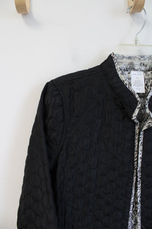 Napa Valley Black Quilted Jacket | S Petite