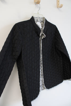 Napa Valley Black Quilted Jacket | S Petite