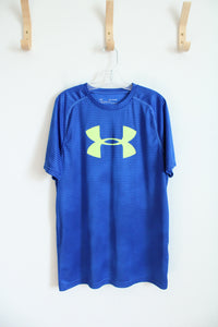 Under Armour Blue & Green Athletic Shirt | Youth XL