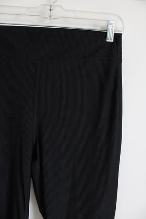Old Navy Black Ribbed Wide Leg Pant | L