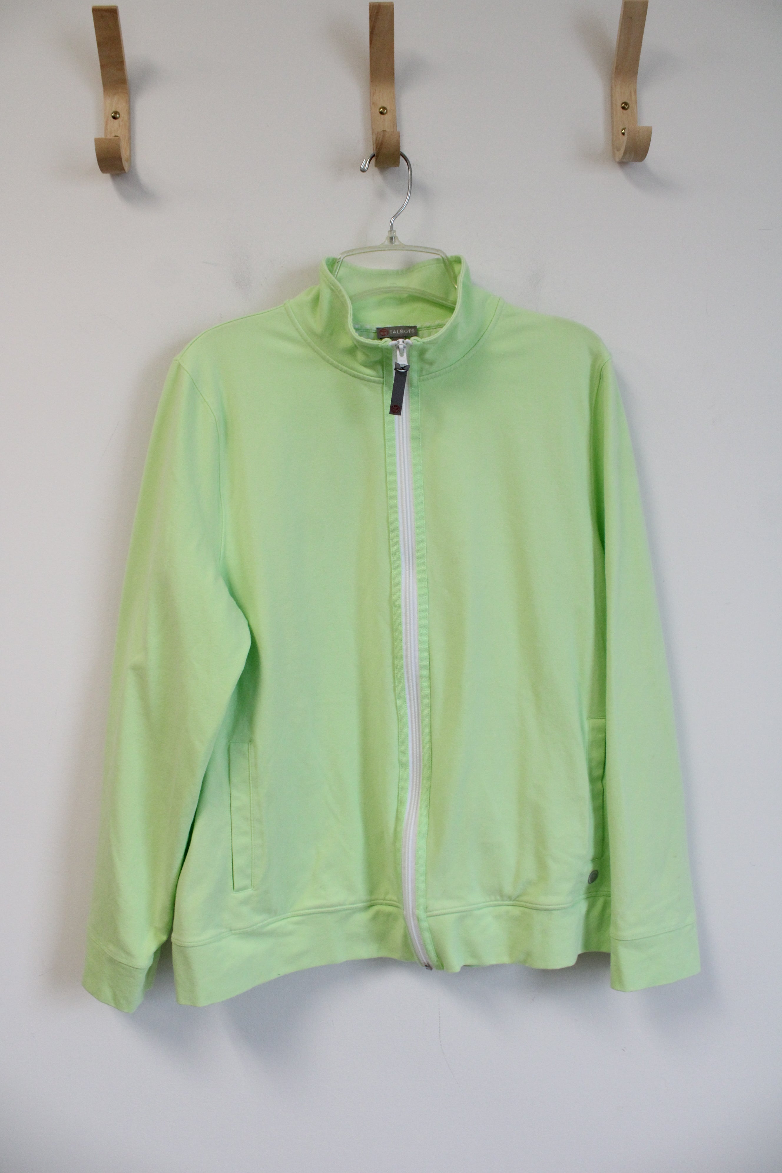 Talbots Light Green Zip-Up Jacket | XL