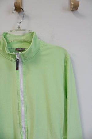 Talbots Light Green Zip-Up Jacket | XL