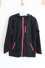 Lands' End Black & Red Athletic Jacket | Youth L (7)