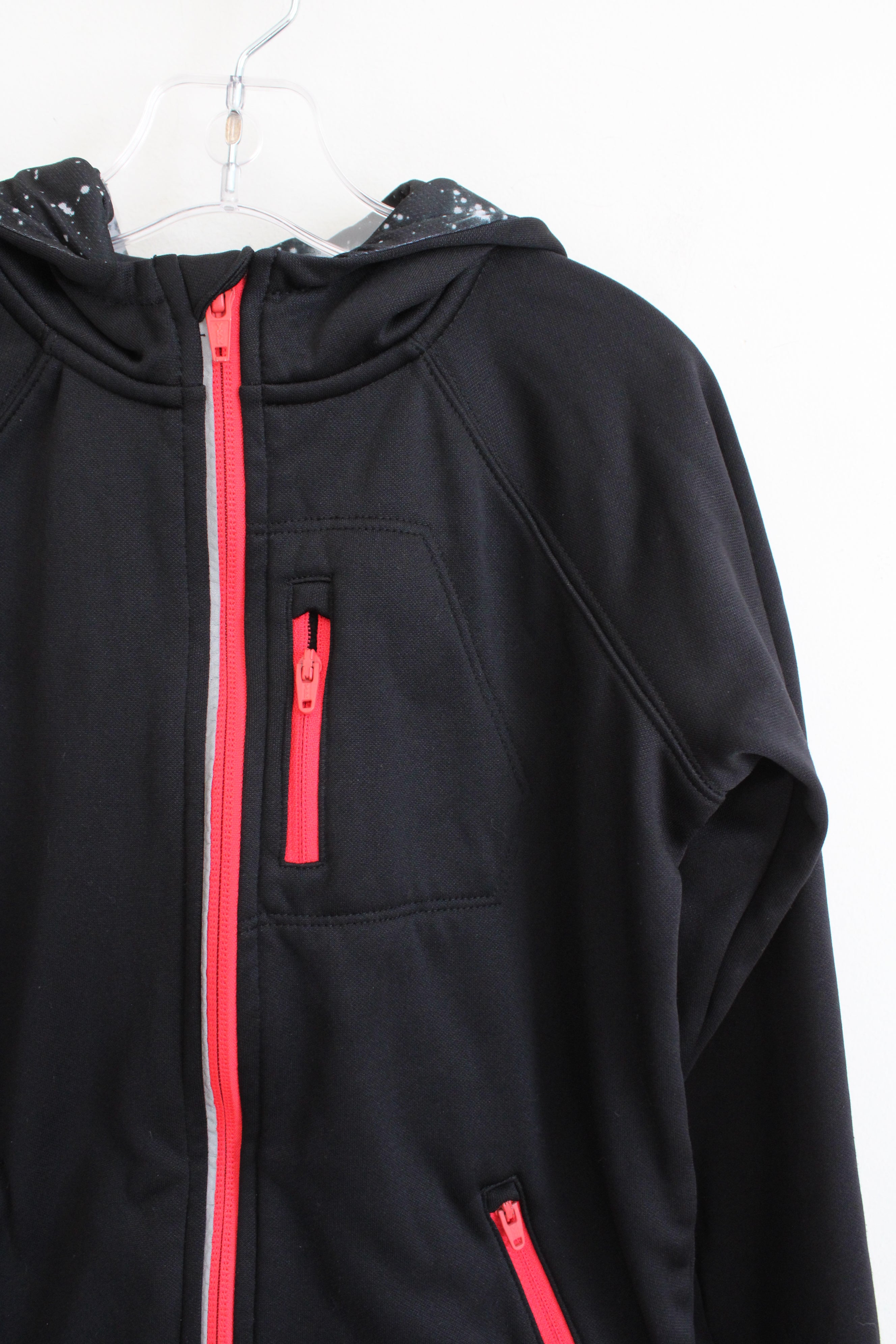 Lands' End Black & Red Athletic Jacket | Youth L (7)