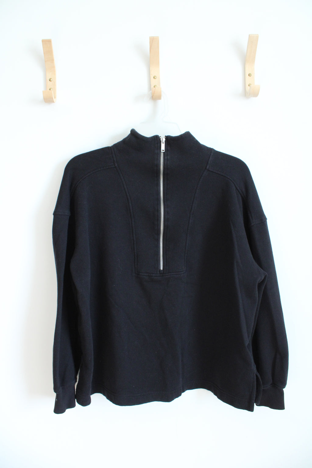 Old Navy Black Quarter Zip Sweatshirt | L