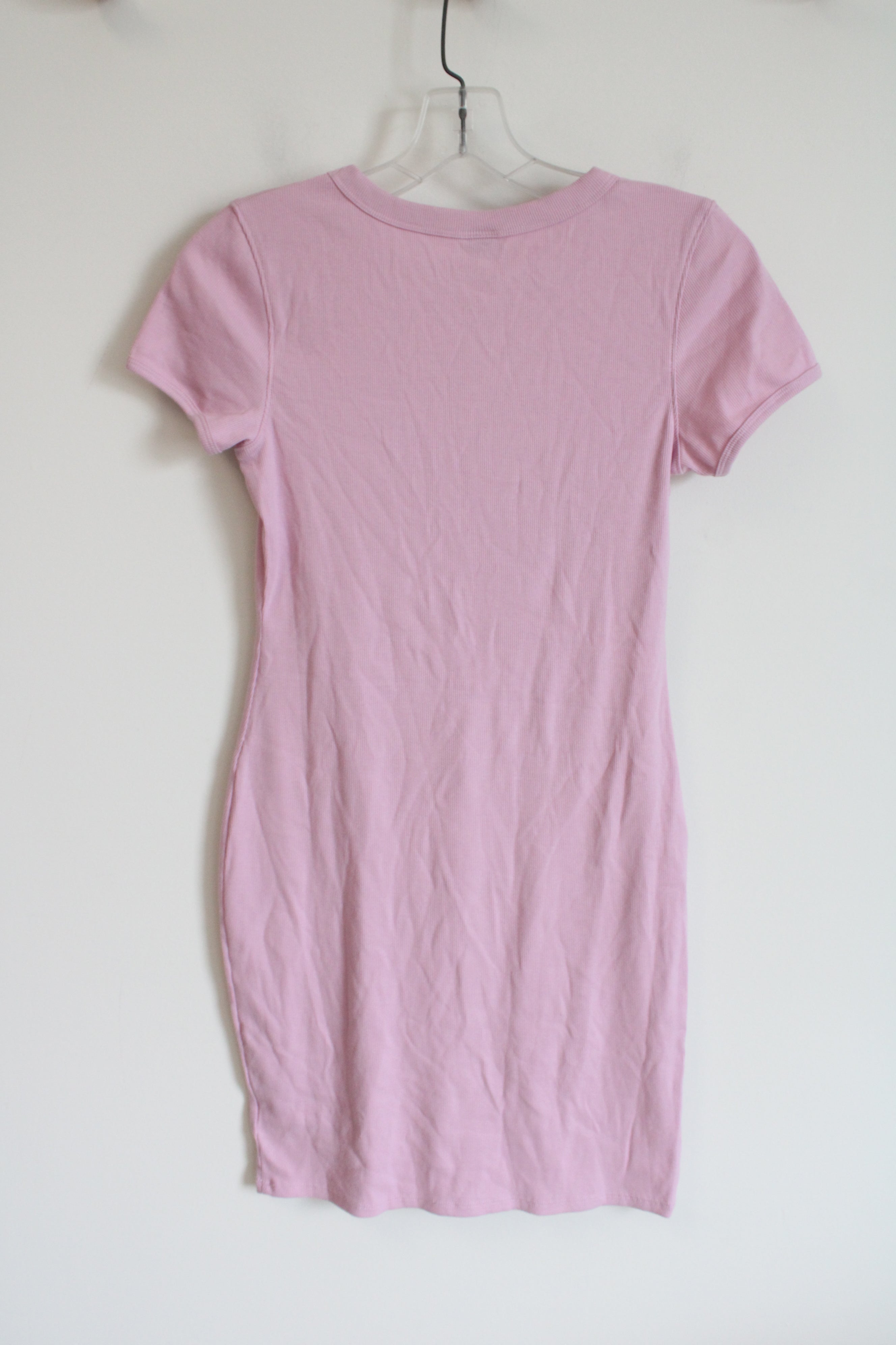 NEW Wild Fable Pink Ribbed T-Shirt Dress | XS