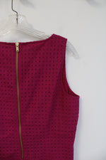 NEW Banana Republic Magenta Lace Eyelet Tank Top | 10