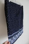 NEW LOFT Blue Polka Dotted Cotton Skirt | 12