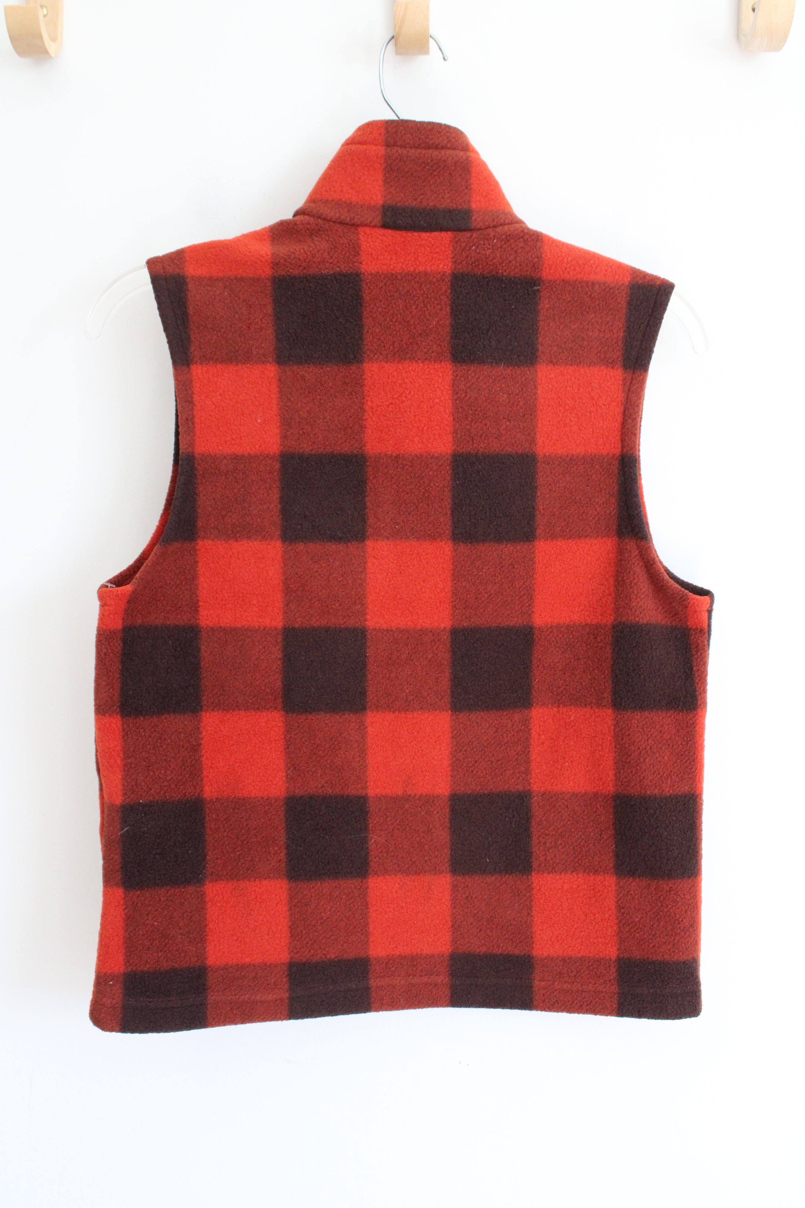 Columbia Orange Plaid Soft Vest | Youth 10/12