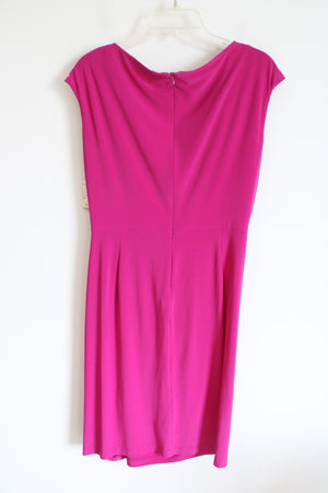 NEW Jones Studio Bright Pink Front Knot Dress | 10