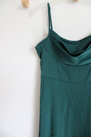 NEW Shein Evergreen Satin Dress | L