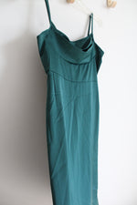 NEW Shein Evergreen Satin Dress | L