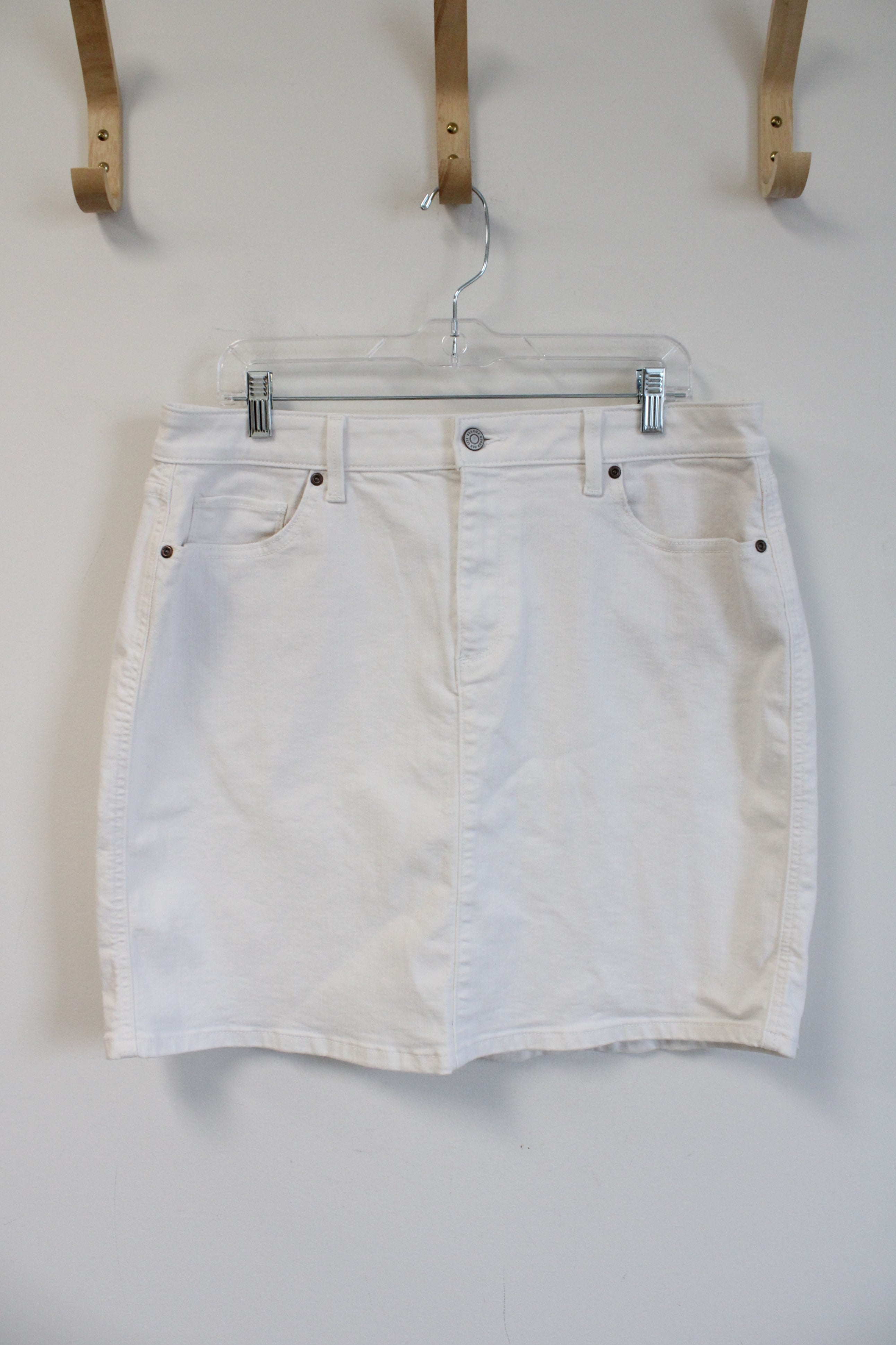 Sonoma White Denim Mini Skirt | 16