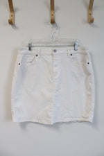 Sonoma White Denim Mini Skirt | 16