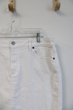 Sonoma White Denim Mini Skirt | 16