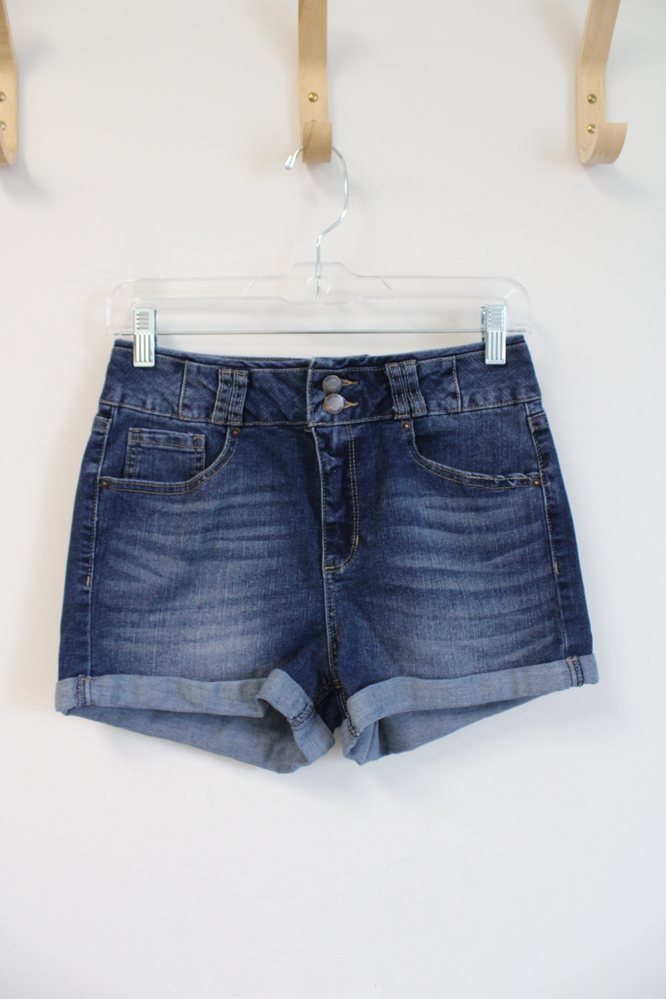 Blue Spice High Waisted Jean Shorts | 9