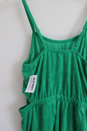 NEW Old Navy Green Terrycloth Romper | Youth XL (14/16)