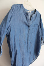 LOFT Lounge Chambray Shirt | M