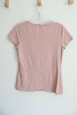 Old Navy Slim Fit Light Pink Tee | M