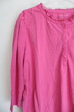 Talbots Pink Cotton Shirt | 1X