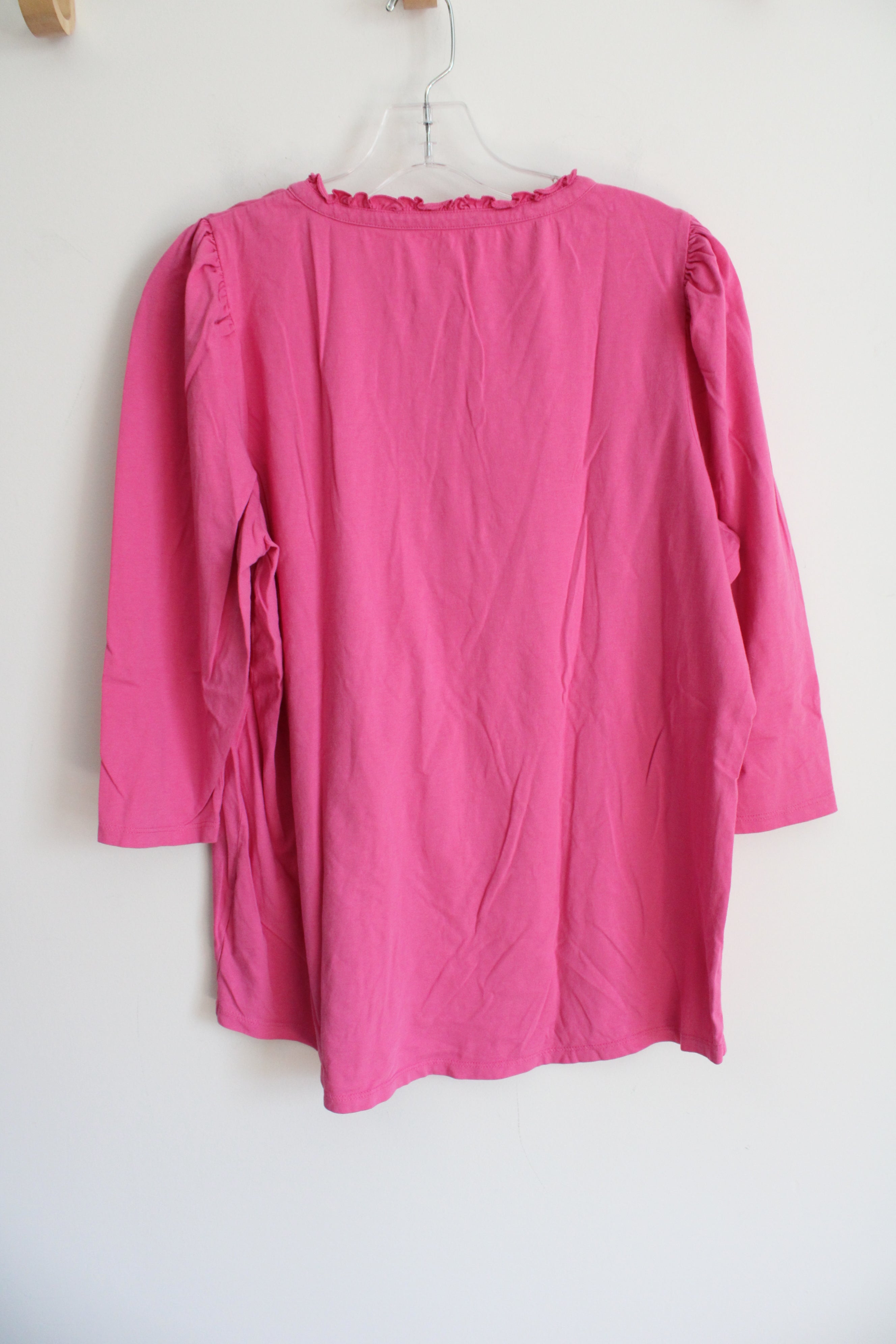 Talbots Pink Cotton Shirt | 1X