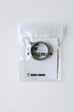 NEW Manly Bands Gray Silicone Wedding Ring | Size 13