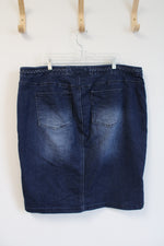 Cato Premium Dark Wash Jean Skirt | 20W