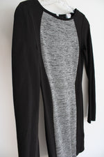 H&M Divided Black Gray Long Sleeved Mini Dress | 6