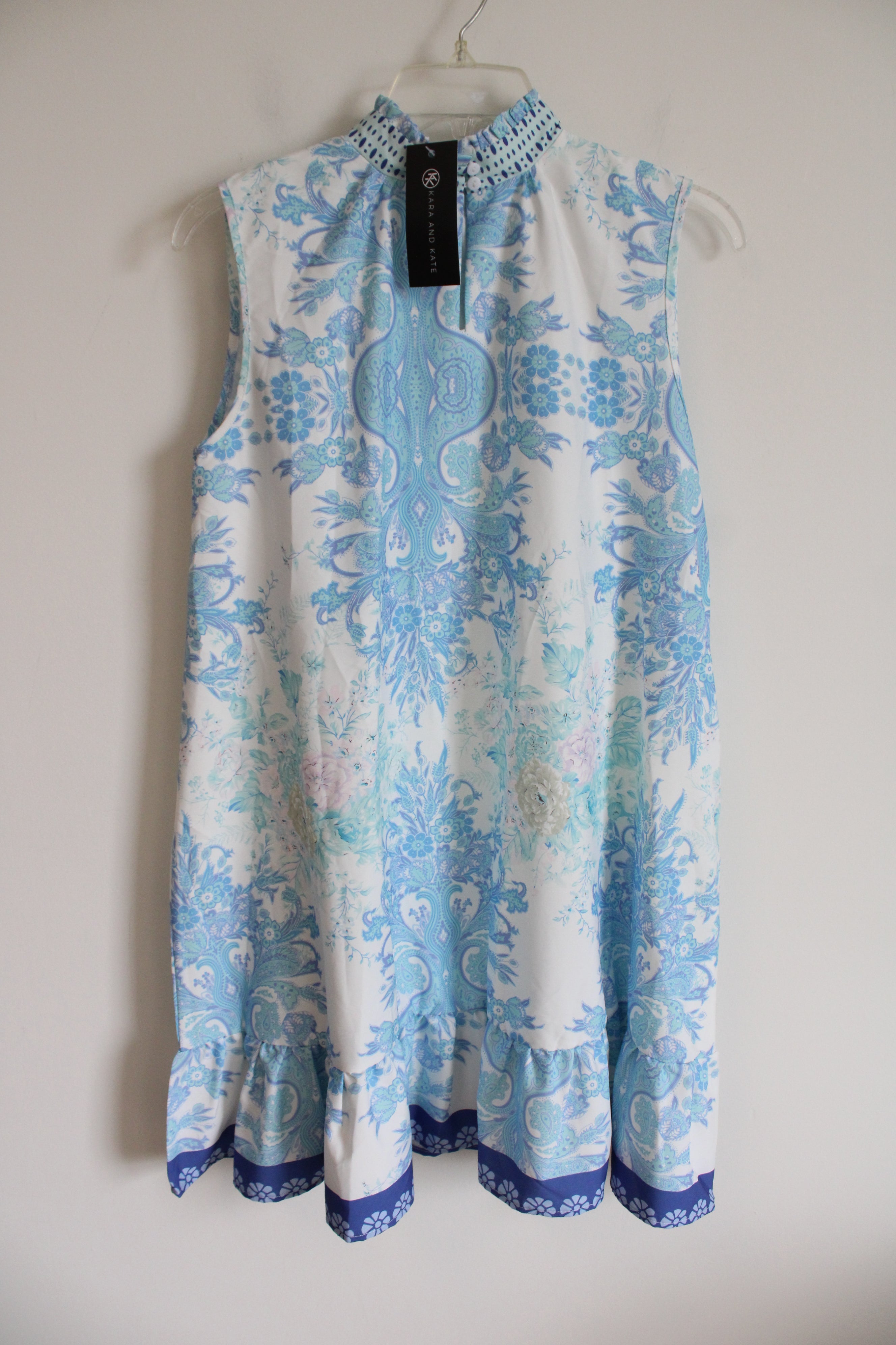 NEW Kara And Kate Blue Trapeze Dress | S