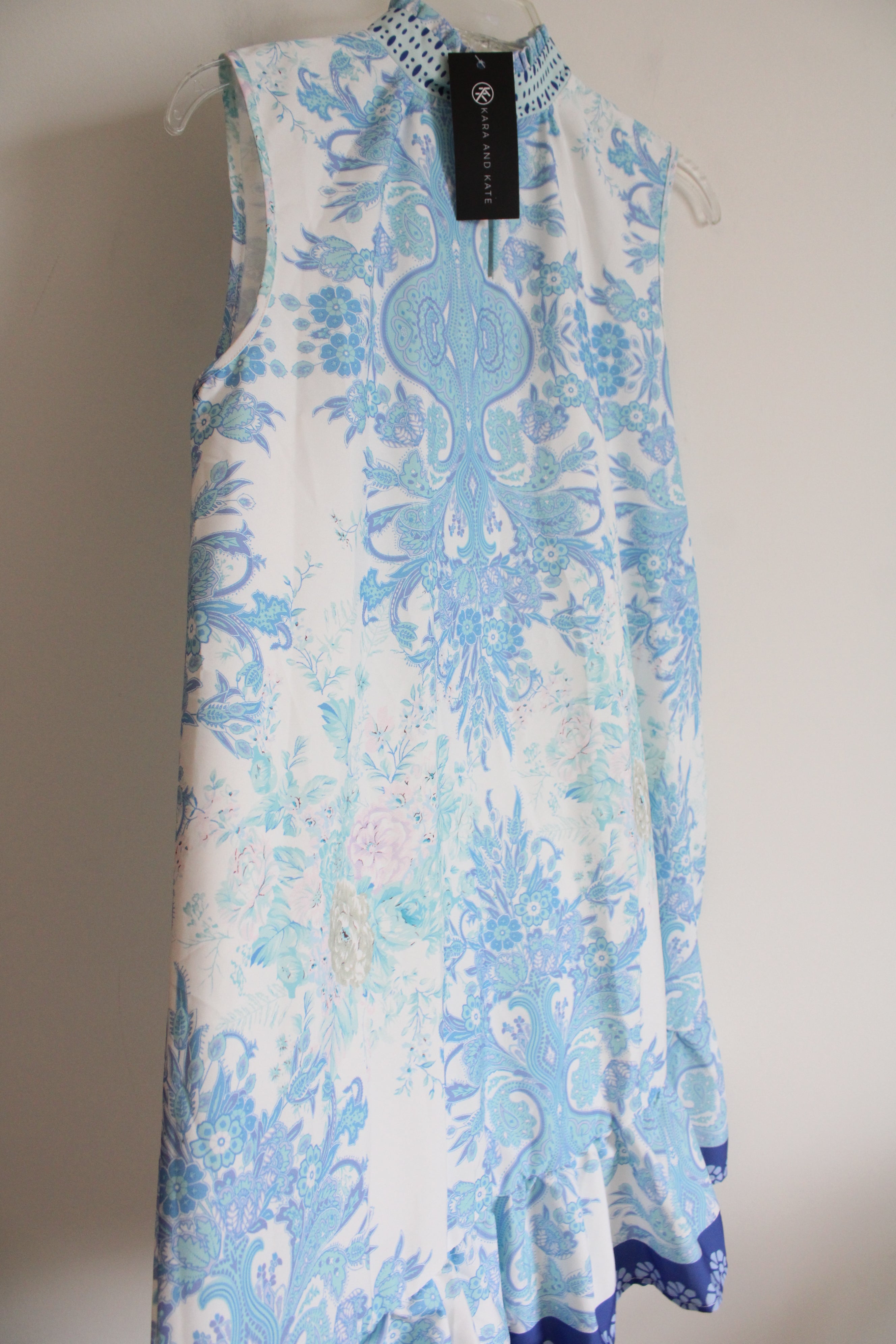 NEW Kara And Kate Blue Trapeze Dress | S