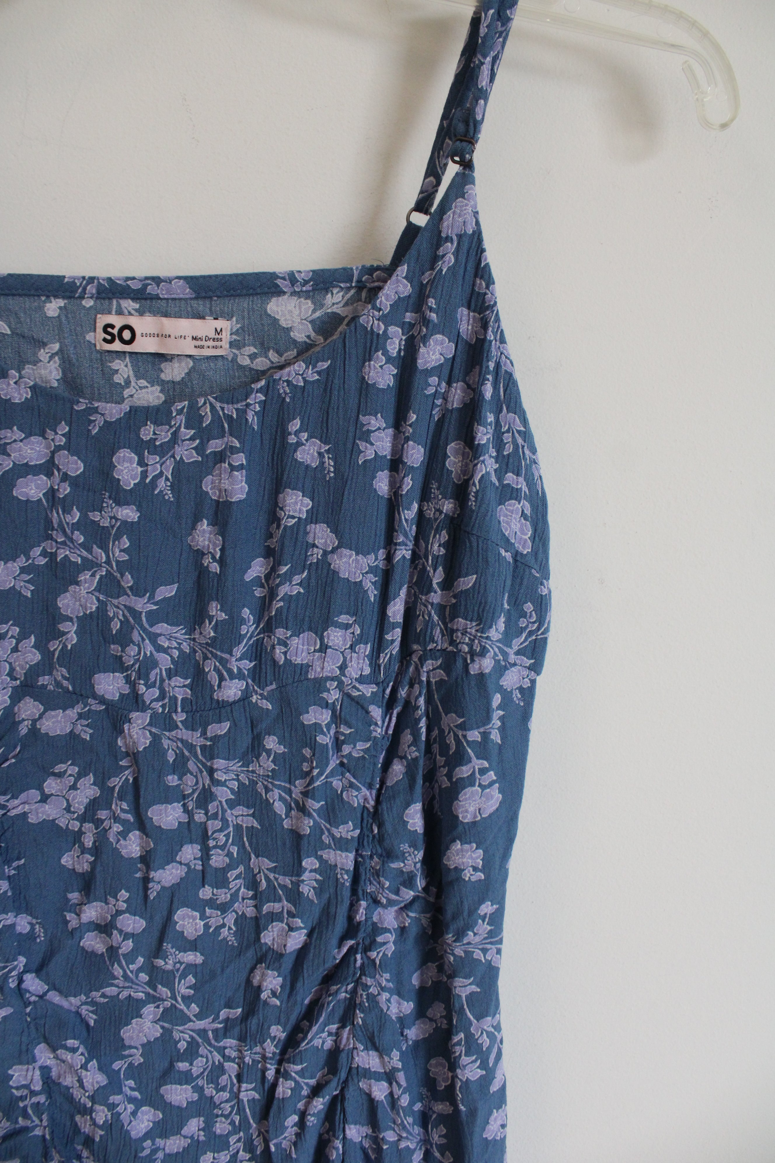 SO Blue Purple Floral Mini Dress | M