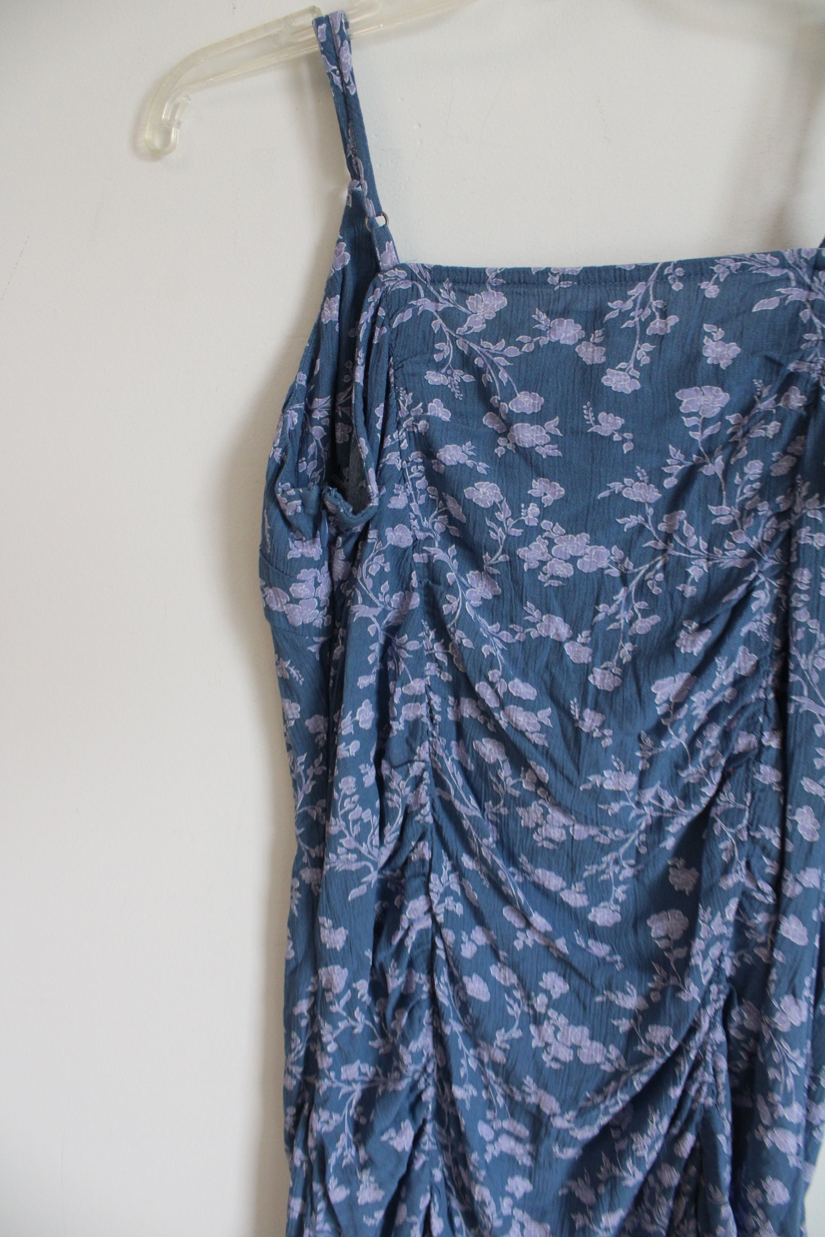 SO Blue Purple Floral Mini Dress | M