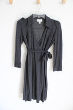 Ann Taylor LOFT Gray Belted Dress | 2