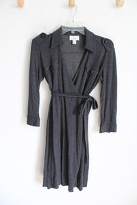 Ann Taylor LOFT Gray Belted Dress | 2