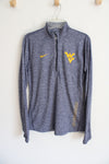 Nike Dri-Fit West Virginia Mountaineers Blue 1/4 Zip Pullover | M