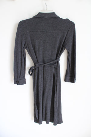 Ann Taylor LOFT Gray Belted Dress | 2