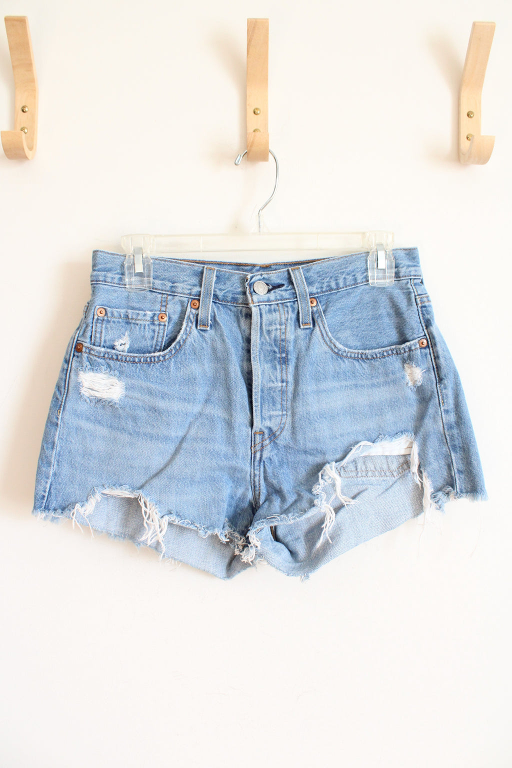 Levi's 501 Cut Off Distressed Shorts | 27/0