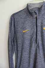 Nike Dri-Fit West Virginia Mountaineers Blue 1/4 Zip Pullover | M