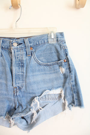 Levi's 501 Cut Off Distressed Shorts | 27/0