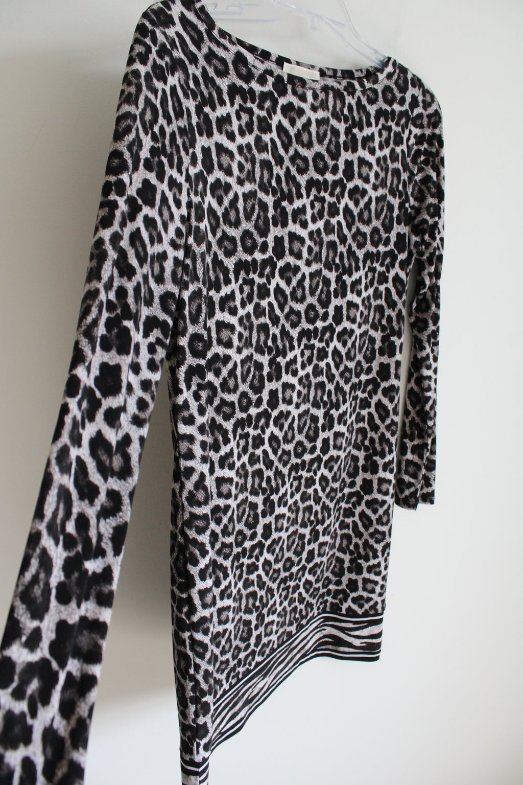 MICHAEL Michael Kors Gray Leopard Print Dress | M