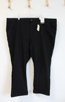 NEW St. John's Bay Black Girlfriend Chino Mid-Rise Pants | 28W