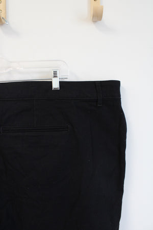 NEW St. John's Bay Black Girlfriend Chino Mid-Rise Pants | 28W