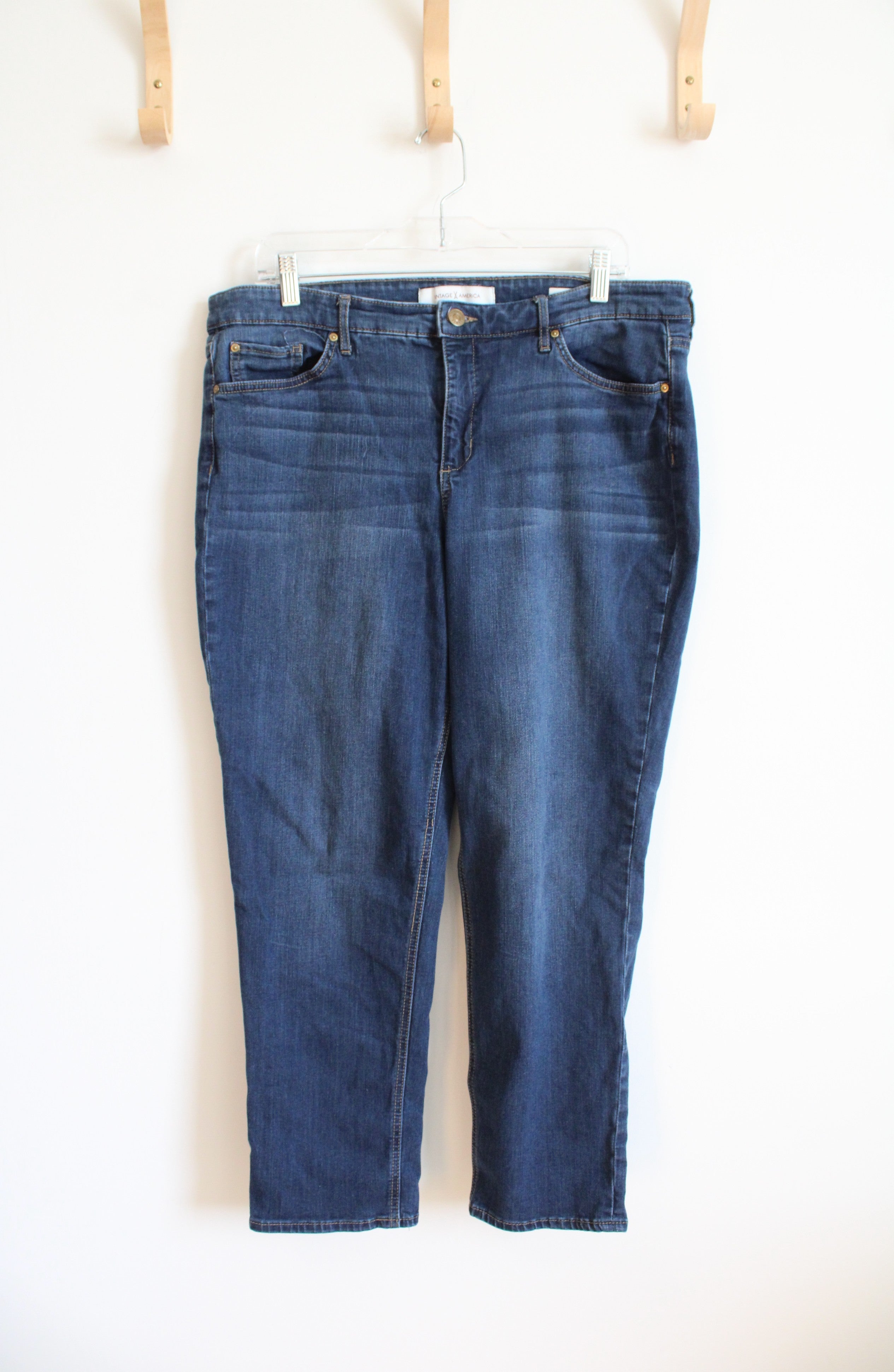 Vintage America Weekend Crop Jeans | 16/33