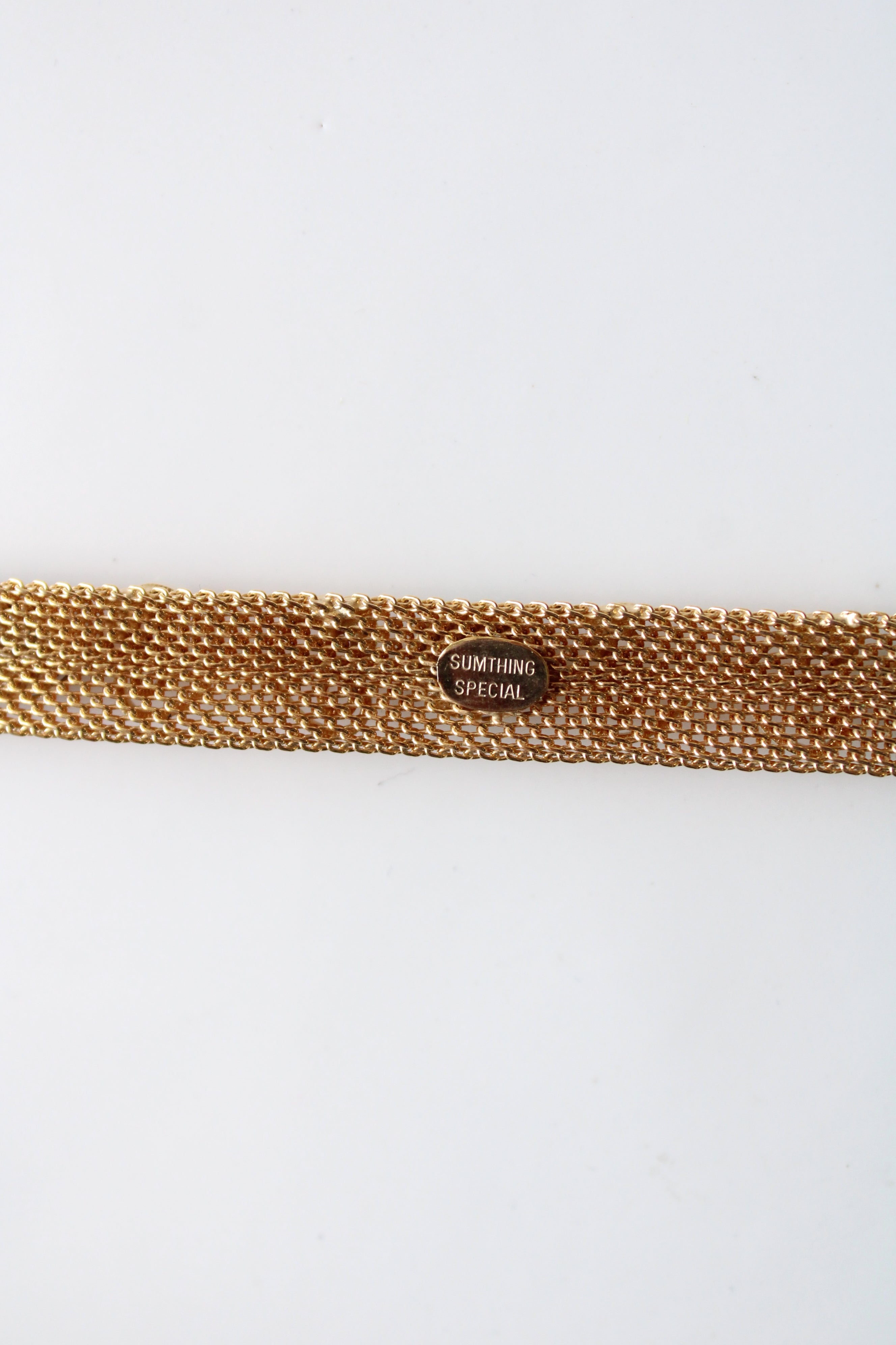 Sumthing Special Woven Gold Jade Bracelet