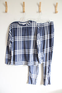 Joyspun Blue Striped 2-Piece Pajama Set | M (8/10)